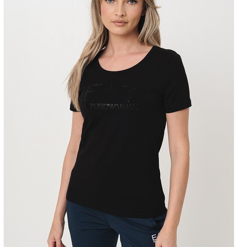 Тениска с лого - Черен EA7