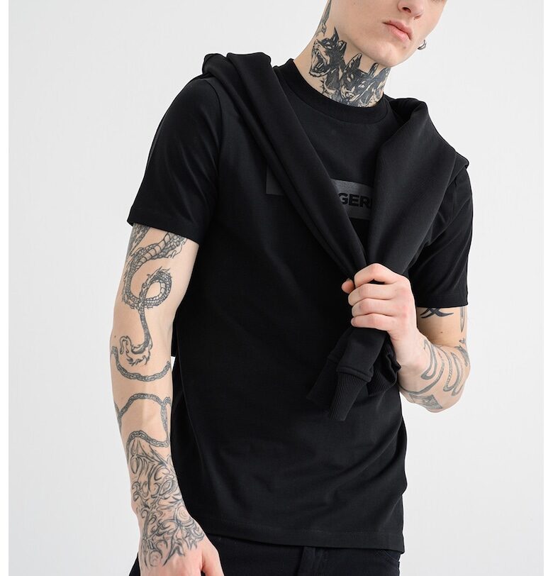 Тениска с лого - Черен Karl Lagerfeld