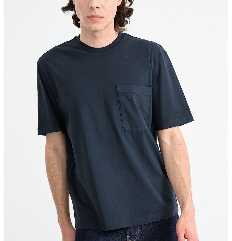 Тениска с лого на гърба - Ултрамарин синьо ARMANI EXCHANGE