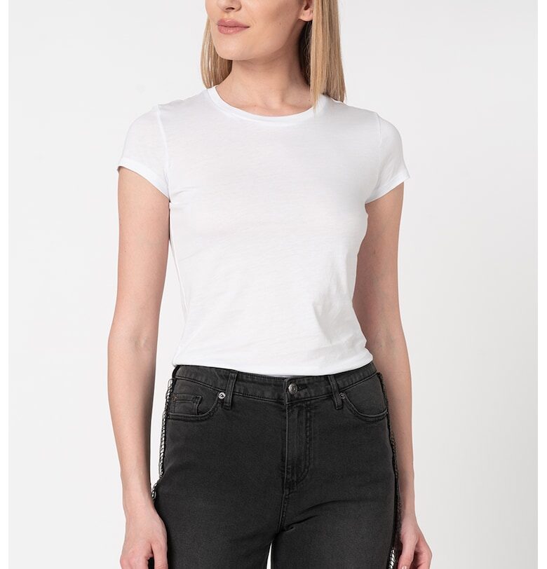 Тениска с овално деколте - Бял ARMANI EXCHANGE