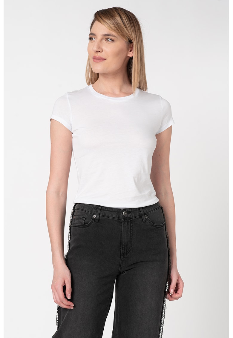 Тениска с овално деколте - Бял ARMANI EXCHANGE