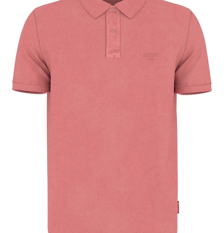 Тениска с органичен памук с яка - Червен JOOP Jeans