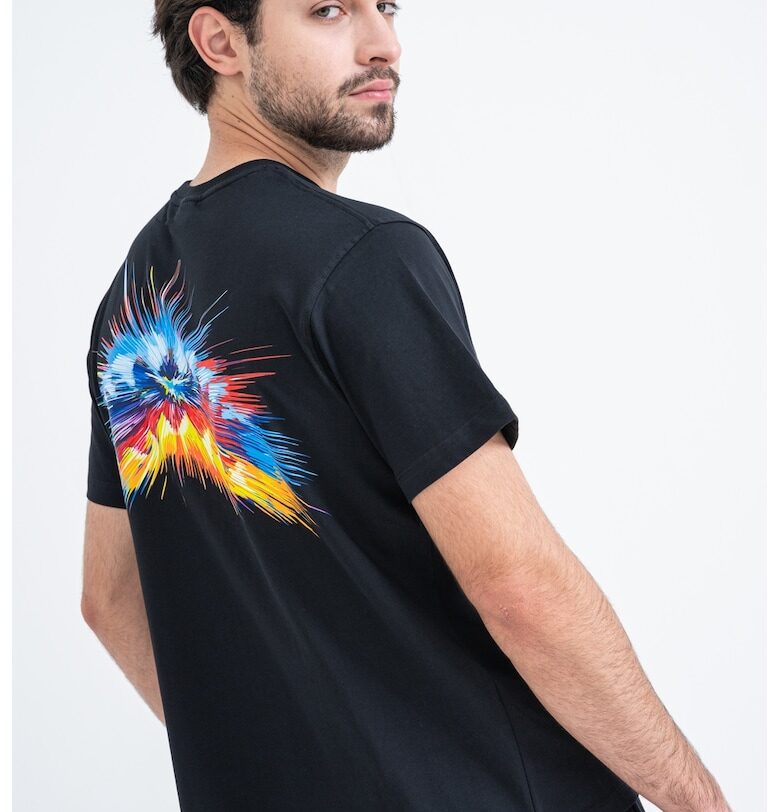 Тениска с принт - Черен/Жълт/Син Sprayground