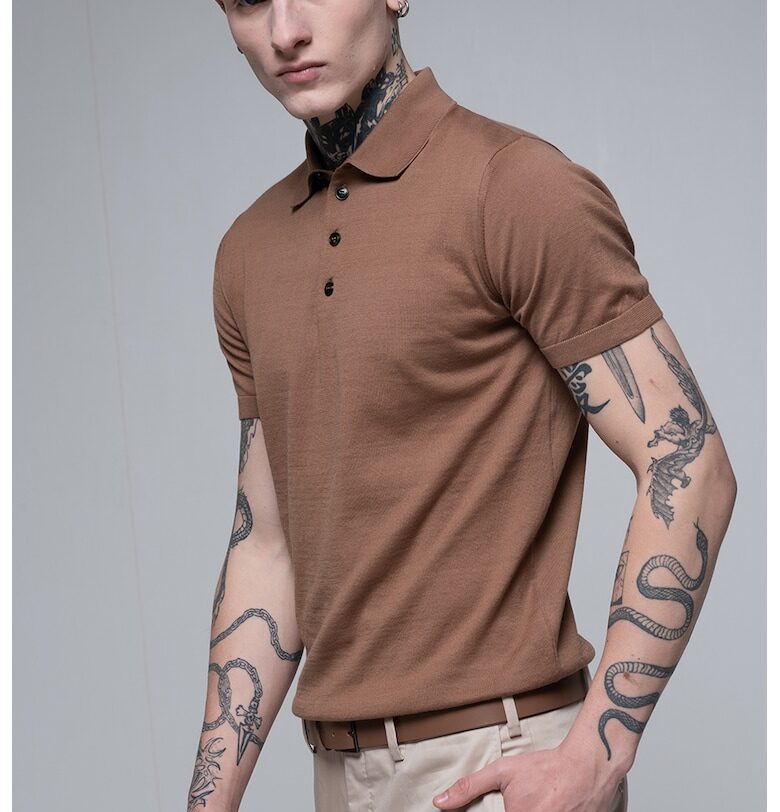 Тениска с яка Pal Zileri