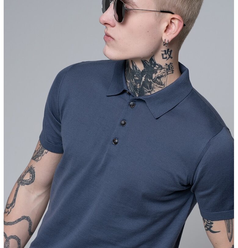 Тениска с яка Pal Zileri