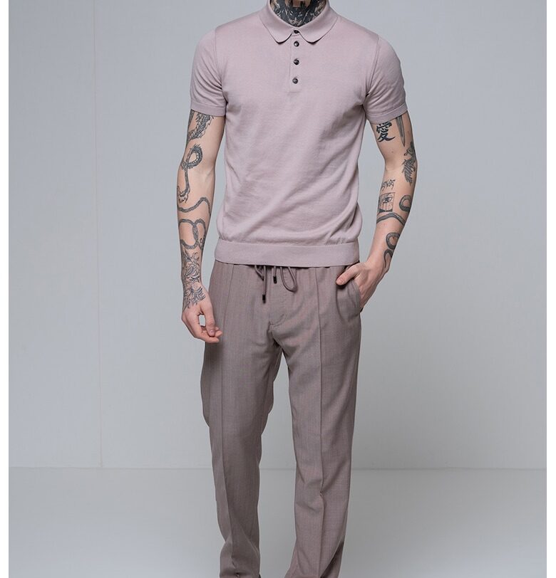 Тениска с яка Pal Zileri