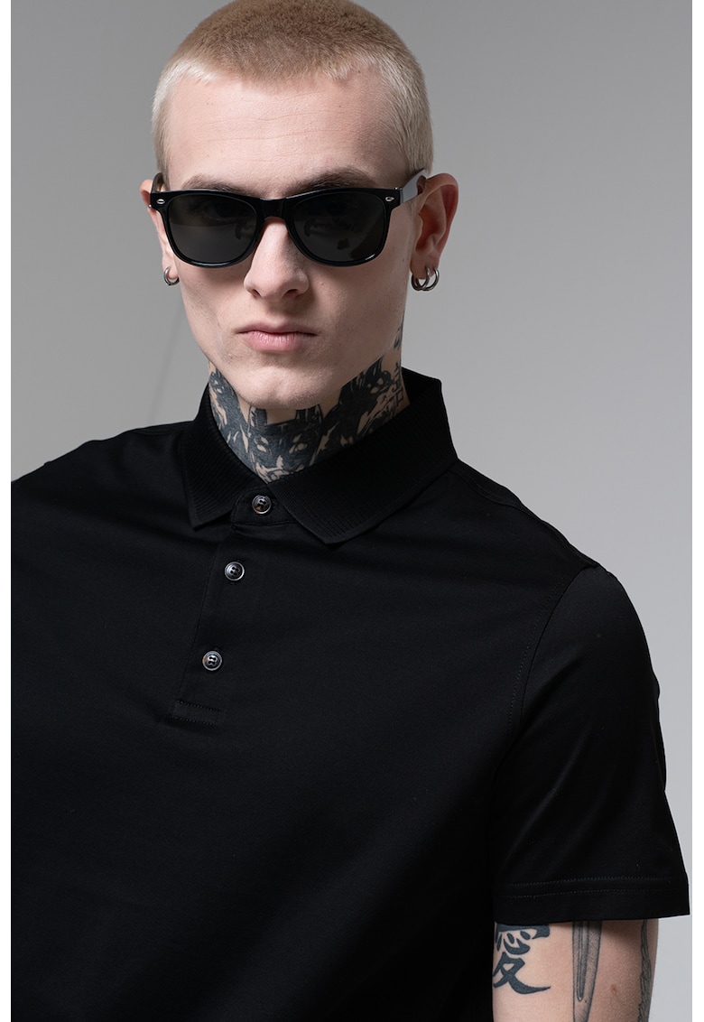 Тениска с яка - Черен Pal Zileri