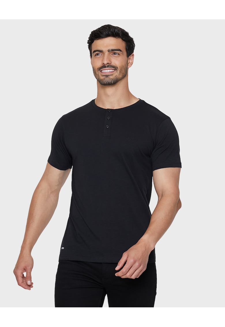 Тениски Grandad 3115 тип Henley - 5 чифта - Многоцветен Threadbare