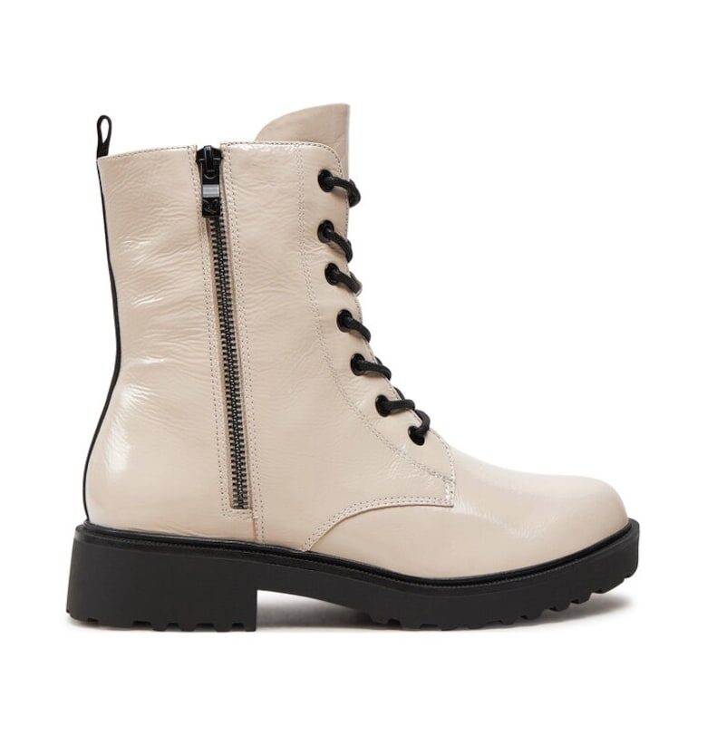 Трапери 9-25217-43 Бял - Каприз - Лачена кожа Caprice