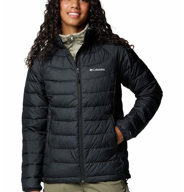 Трекинг зимно яке Powder Lite II с регулируем подгъв - Черен Columbia