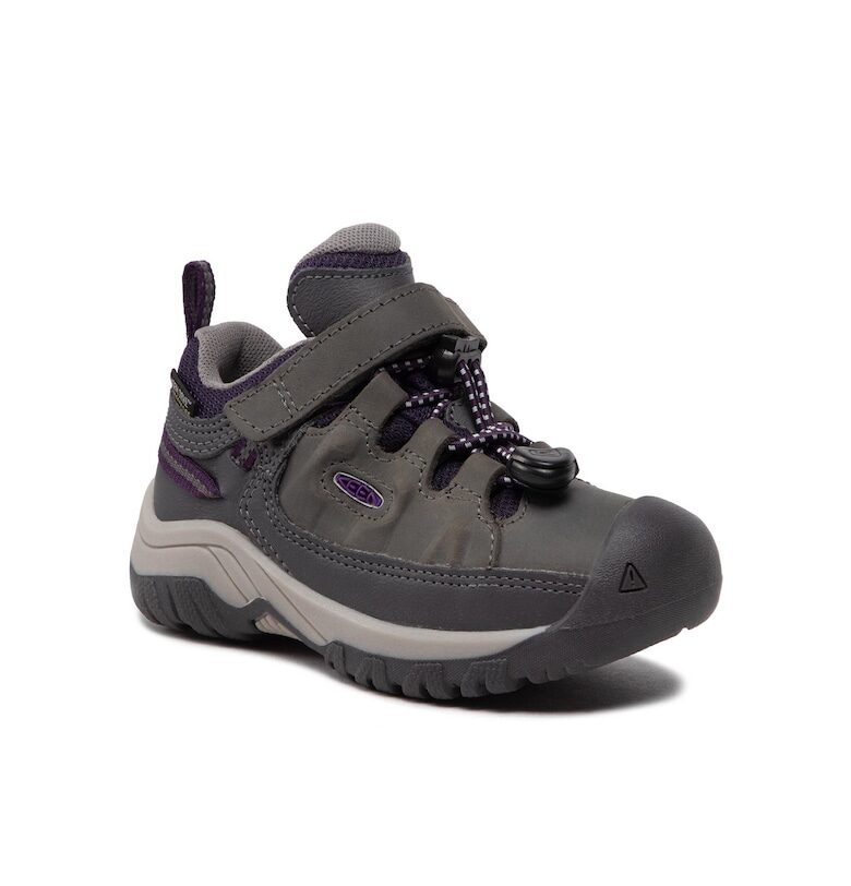 Трекинг обувки за момче -  Естествена кожа - Сиви Keen
