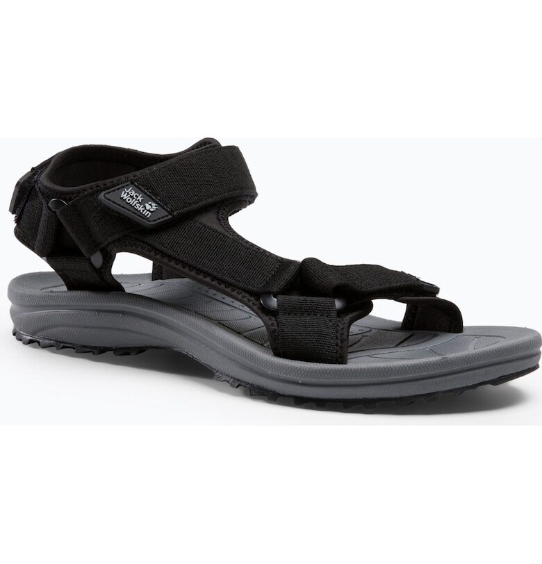 Трекинг сандали за мъже -  Синтетичен материал - Черни - Черен Jack Wolfskin