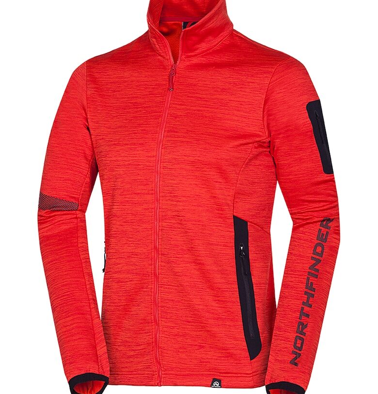 Трекинг суитшърт Banks с цип - Корал NORTHFINDER