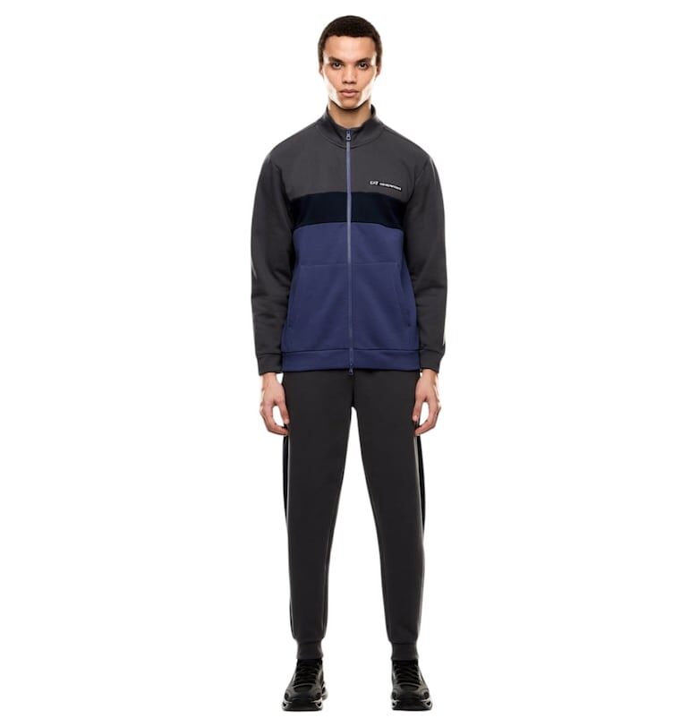 Тренинг  EA7 Train Athletic Color Block 49456 - Сив/Лилав Emporio Armani