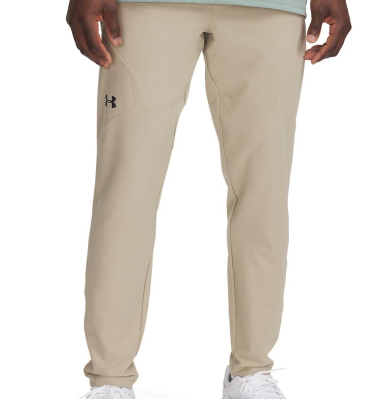 Тренировъчен скосен панталон Unstopppable - Черен/Светло бежово Under Armour