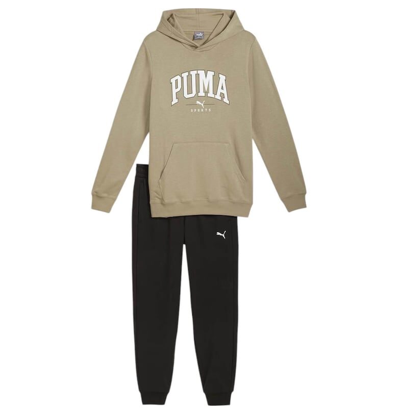 Тренировъчен суитшърт  Squad Hood 42594 - Черен/Каки Puma