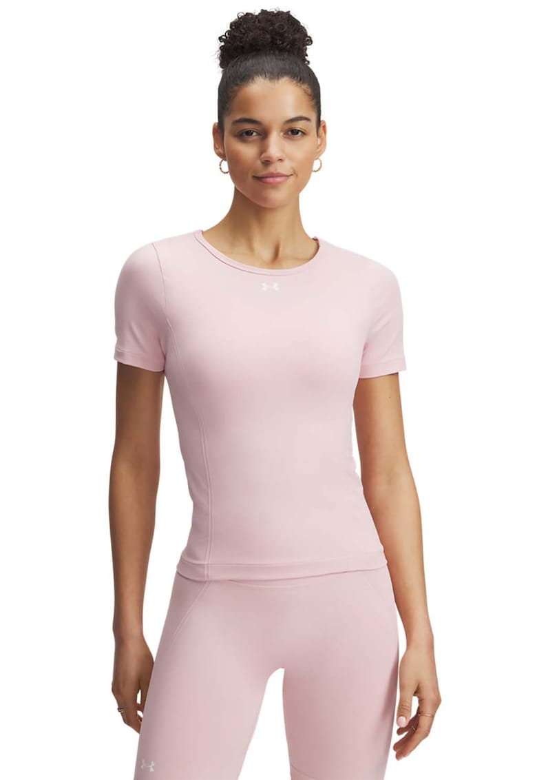 Тренировъчна тениска Train с безшевен дизайн - Пастелнорозов Under Armour