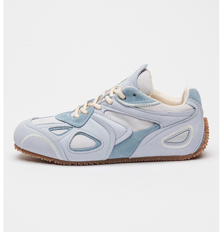 Тренировъчни обувки от набук Slow - Пастелносин/Светло сив Axel Arigato