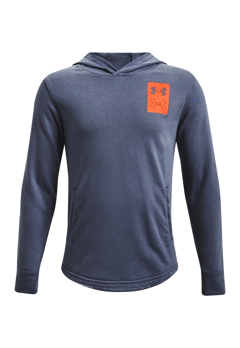 Тренировъчно худи Rival Terry с лого - Оранжев/Тъмносин Under Armour