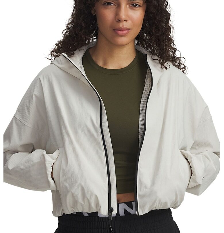 Тренировъчно яке Unstoppable с качулка - Слонова кост Under Armour