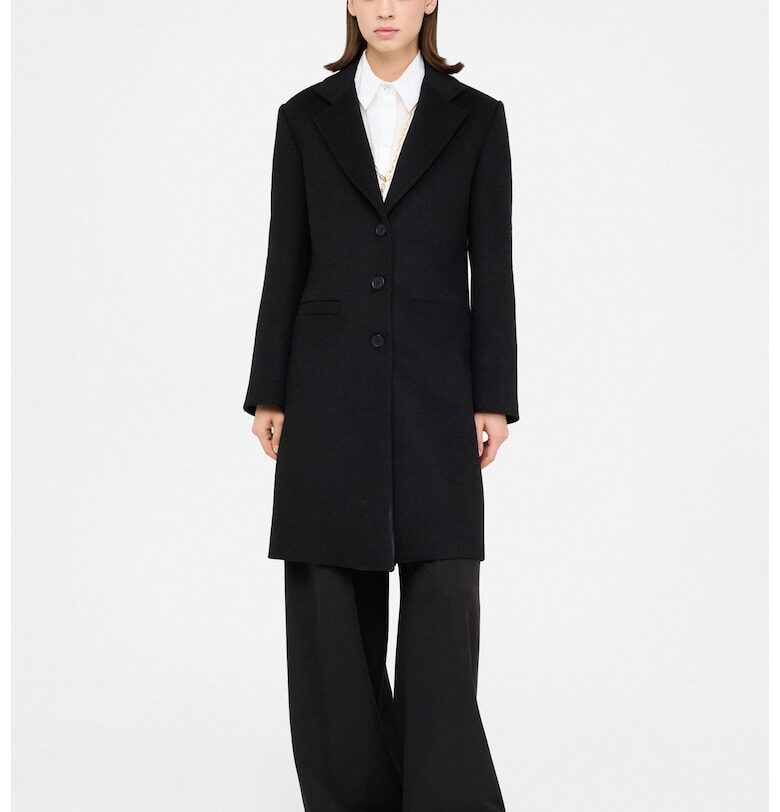 Тренч с вълна - Черен Liu Jo