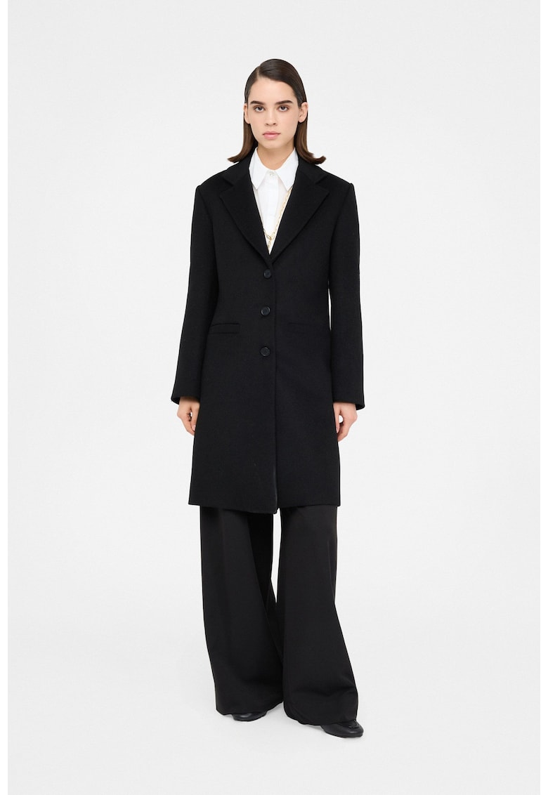 Тренч с вълна - Черен Liu Jo