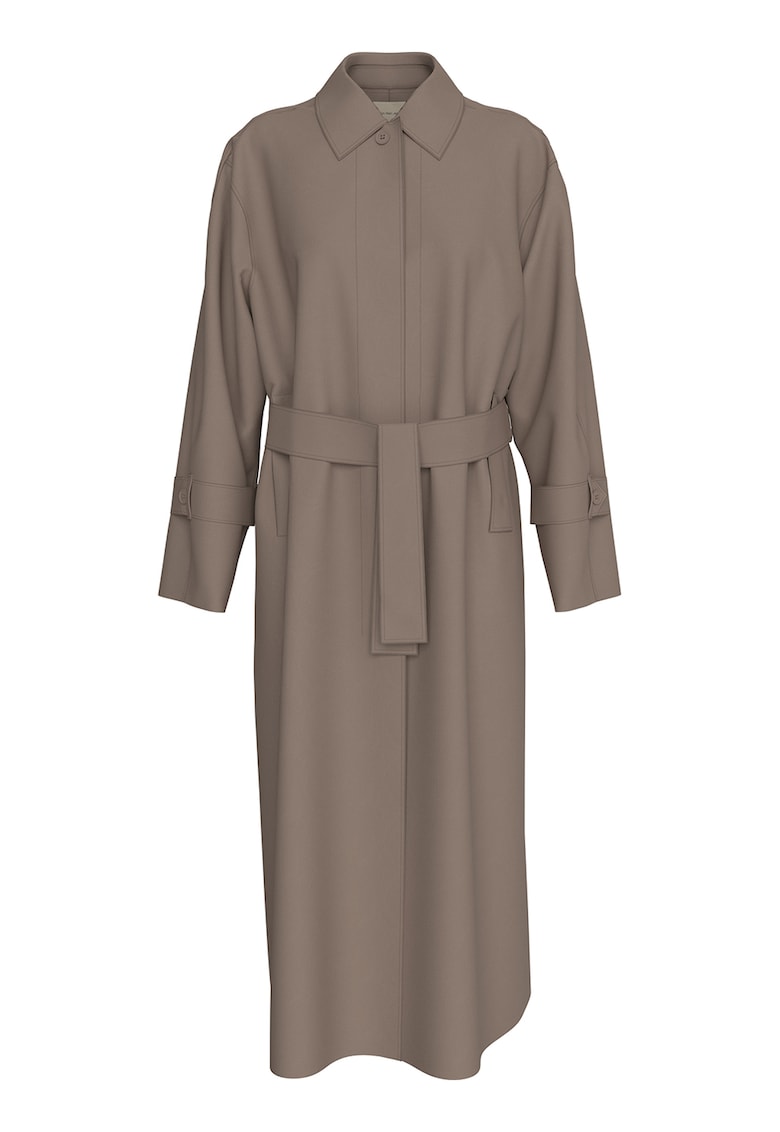 Тренч с колан - Светло кафяво CALVIN KLEIN JEANS