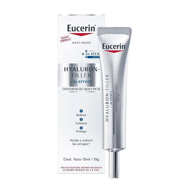 Троен крем за околоочен контур против стареене  Hyaluron Filler 3 X Effect triple - 15 ml Eucerin