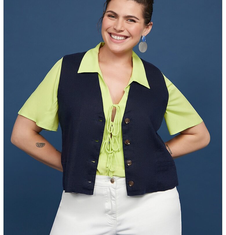 Туника с къси ръкави - Лайм зелено Fiorella Rubino