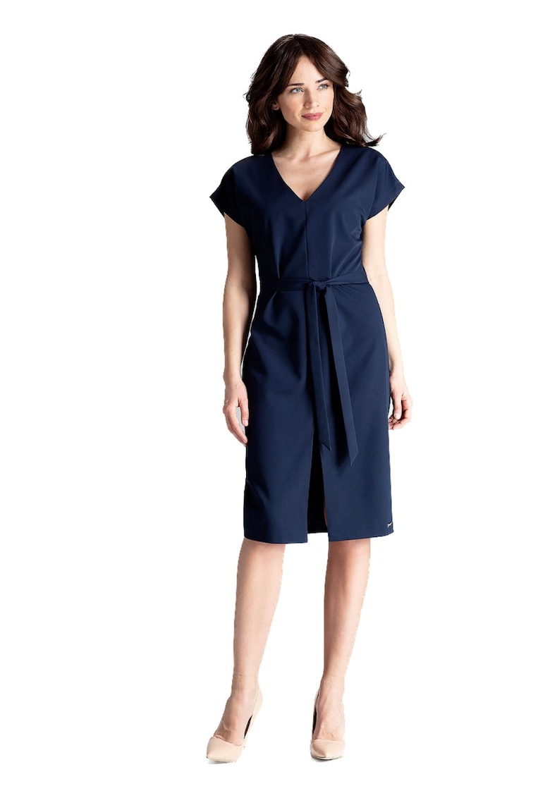 Тъмно синя рокля Ceka - Тъмносин Lenitif