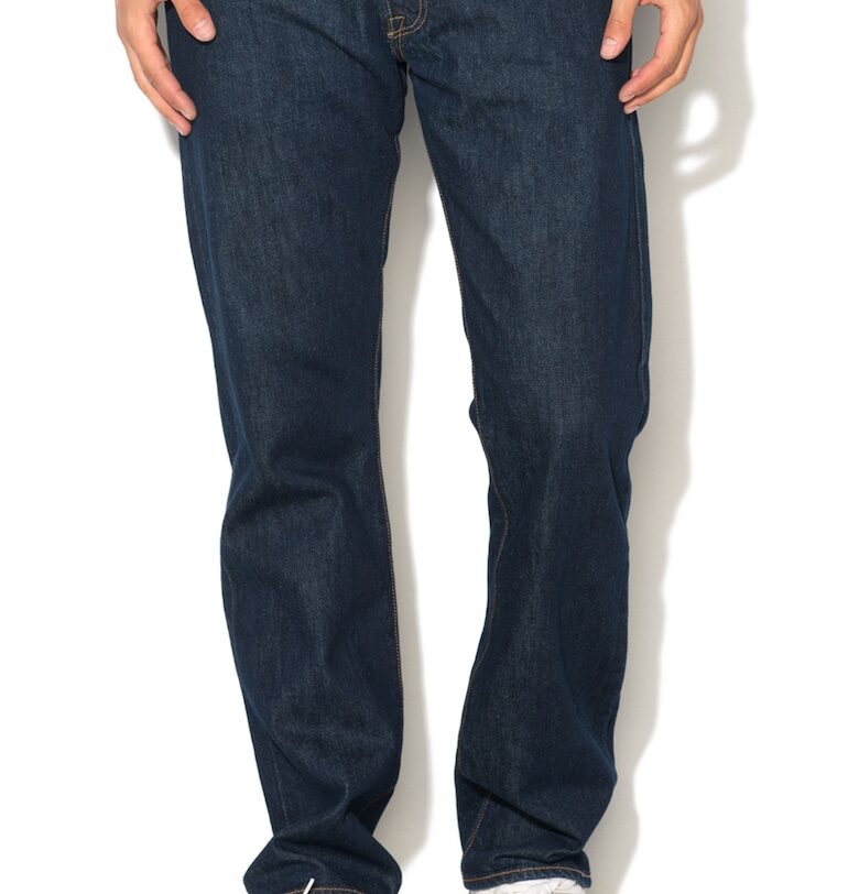 Тъмносини дънки 501 с права кройка Levis
