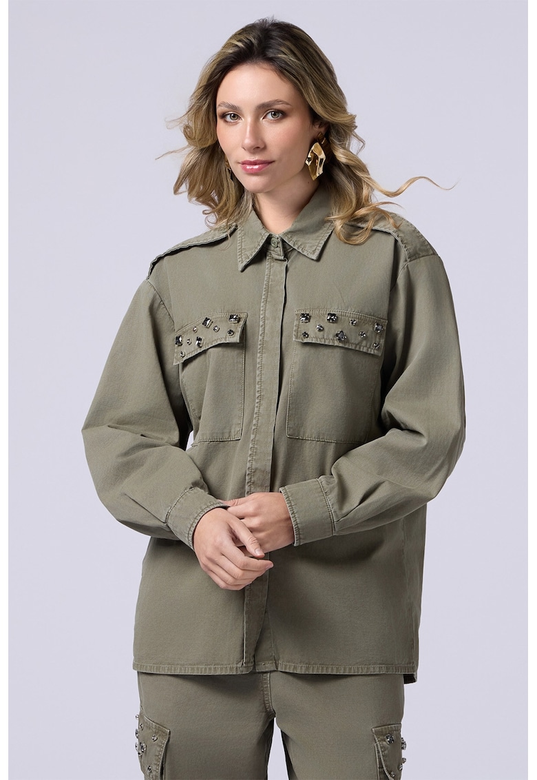 Уголемен шакет с декоративни камъни - Каки Oltre