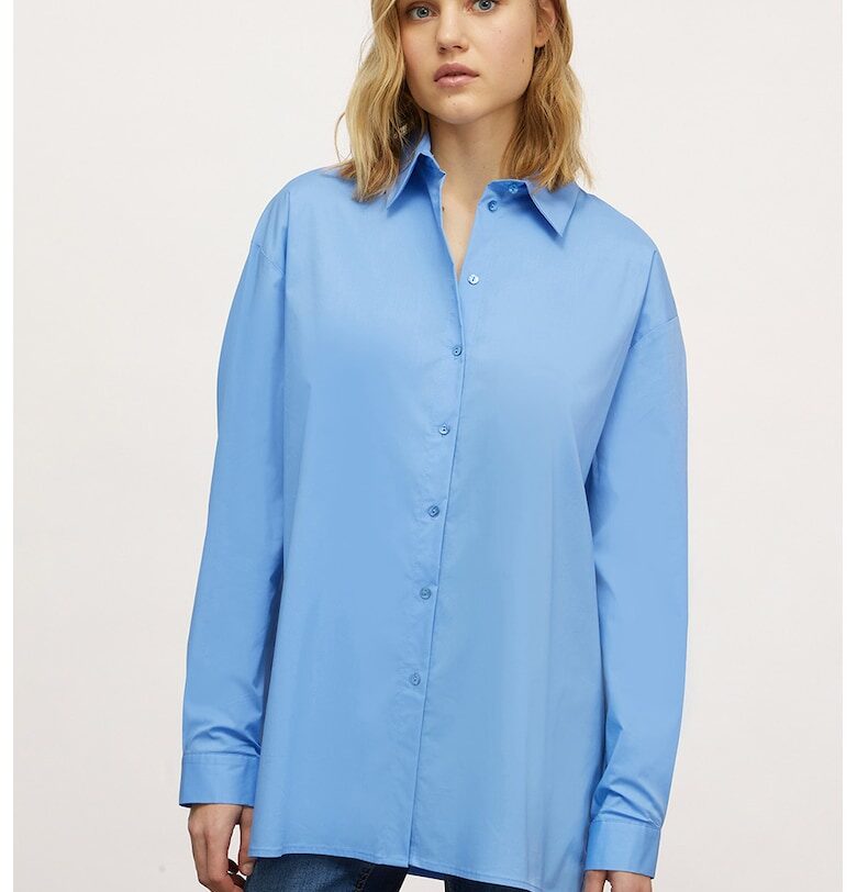 Уголемена риза с паднали ръкави - Лавандула Motivi