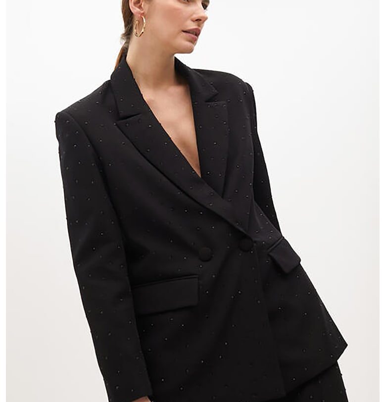 Уголемено двуредно сако - Черен Lola casademunt