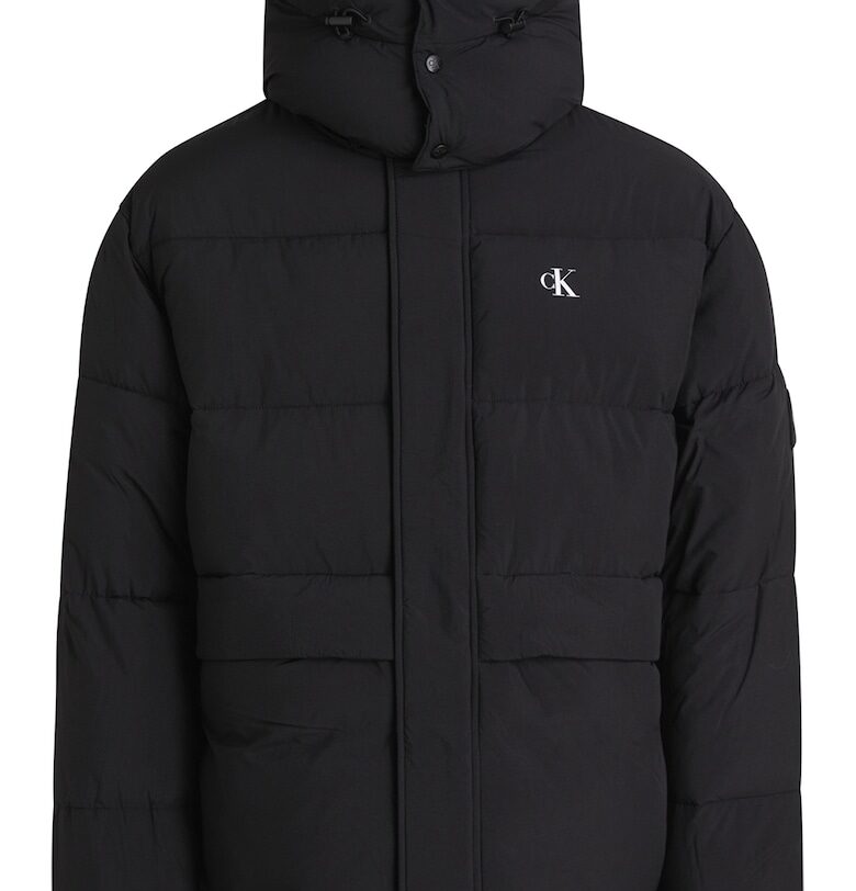 Уголемено капитонирано зимно яке - Черен CALVIN KLEIN JEANS