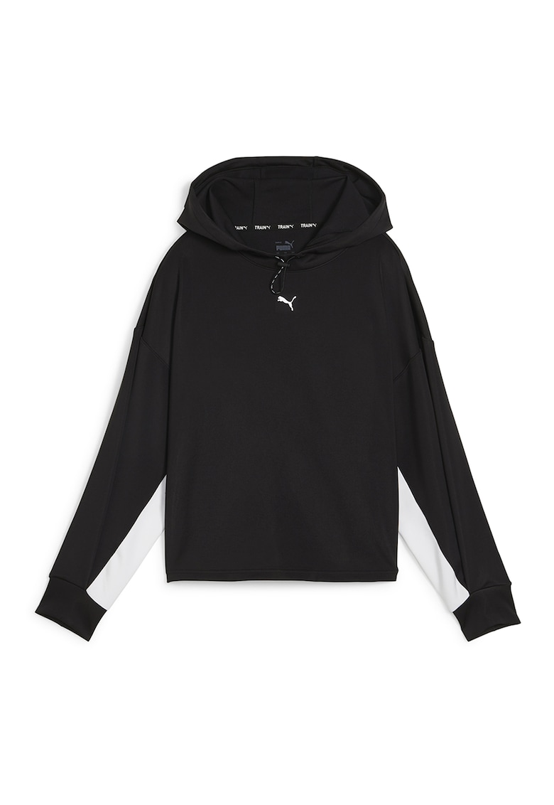 Уголемено спортно худи Fit - Черен Puma