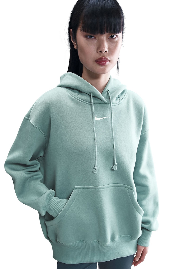 Уголемено худи Phoenix с джоб кенгуру - Светлозелен Nike