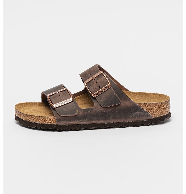 Унисекс кожени чехли Arizona - Кафяв Birkenstock