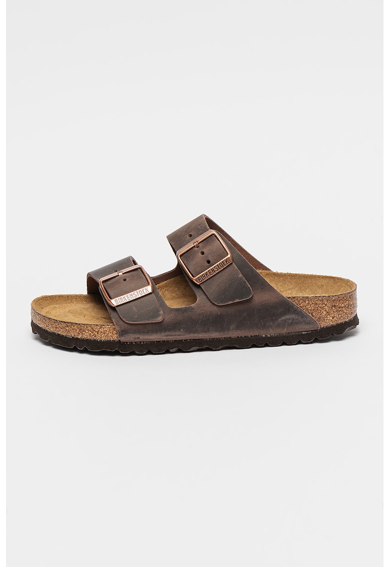 Унисекс кожени чехли Arizona - Кафяв Birkenstock