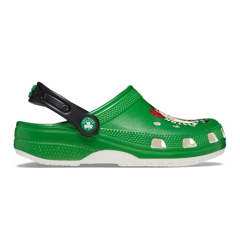 Унисекс крокс с щампа на NBA Boston Celtics - Зелен/Черен Crocs