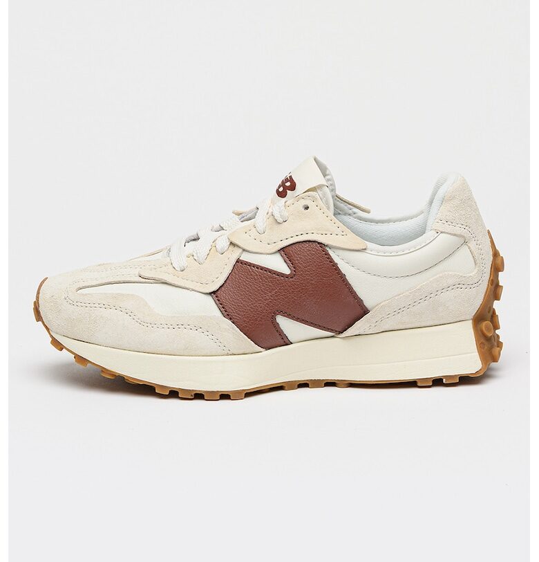 Унисекс маратонки 327 с велур - Бял/Кафяв New Balance