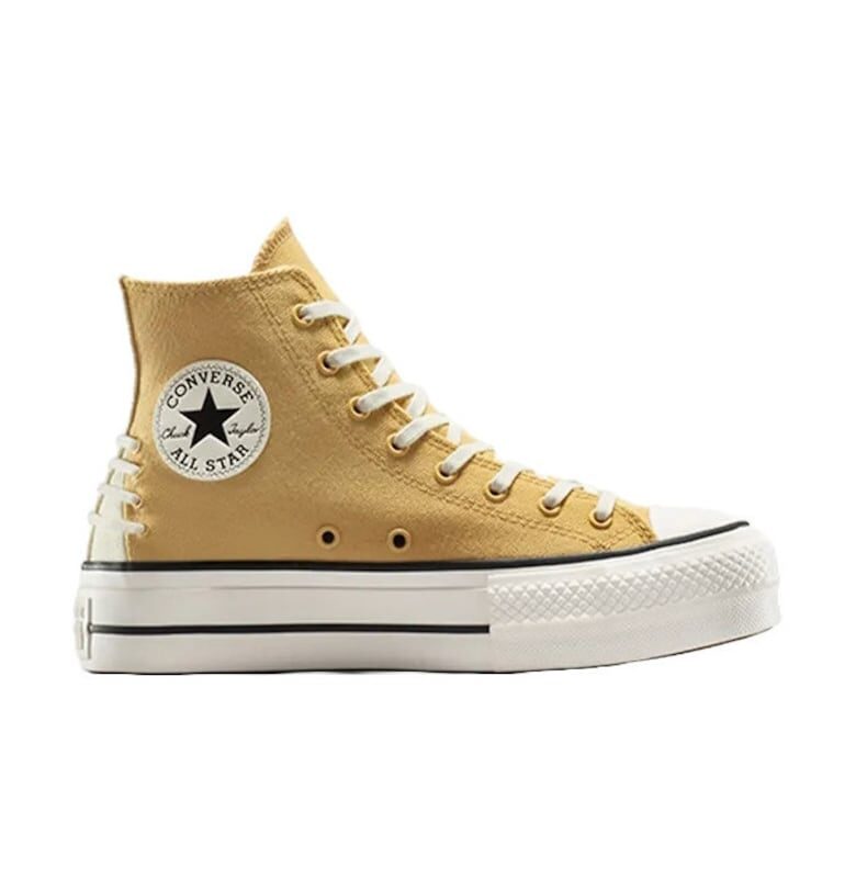 Унисекс маратонки  Chuck Taylor All Star Lift Platform Crafted Laces - Бежов Converse