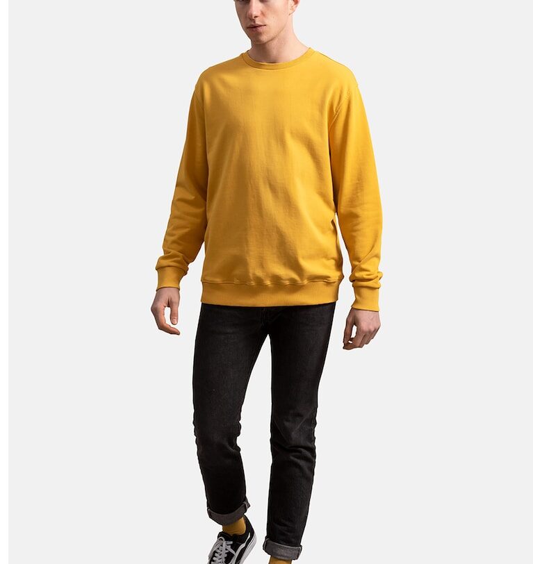 Унисекс памучен суитшърт - Шафраново жълто KAFT