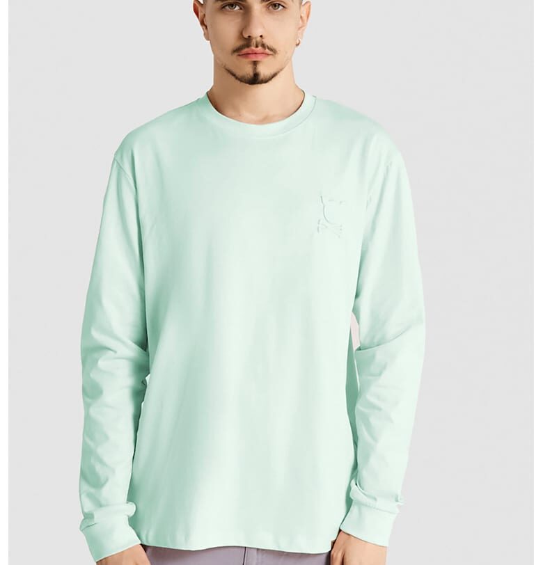 Унисекс памучна блуза - Ментово зелено PORC