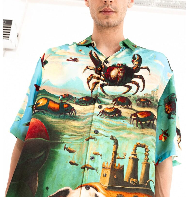 Унисекс риза със среднодълги ръкави PORC