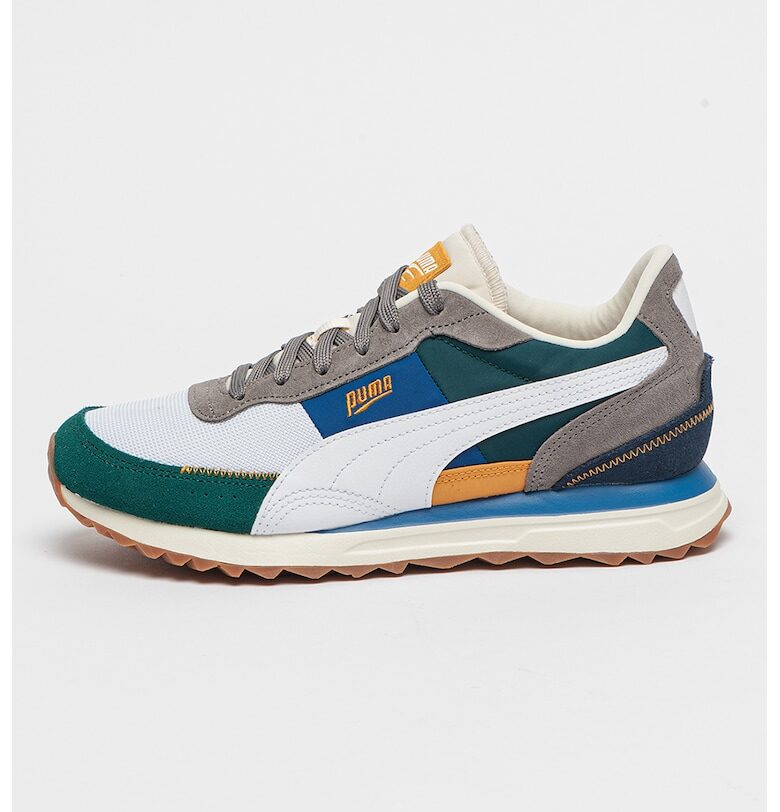 Унисекс спортни обувки Road Rider с велур - Зелен/Сив/Син Puma