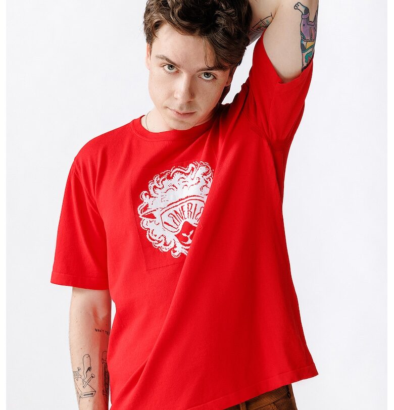 Унисекс тениска Dolly с принт Laneria