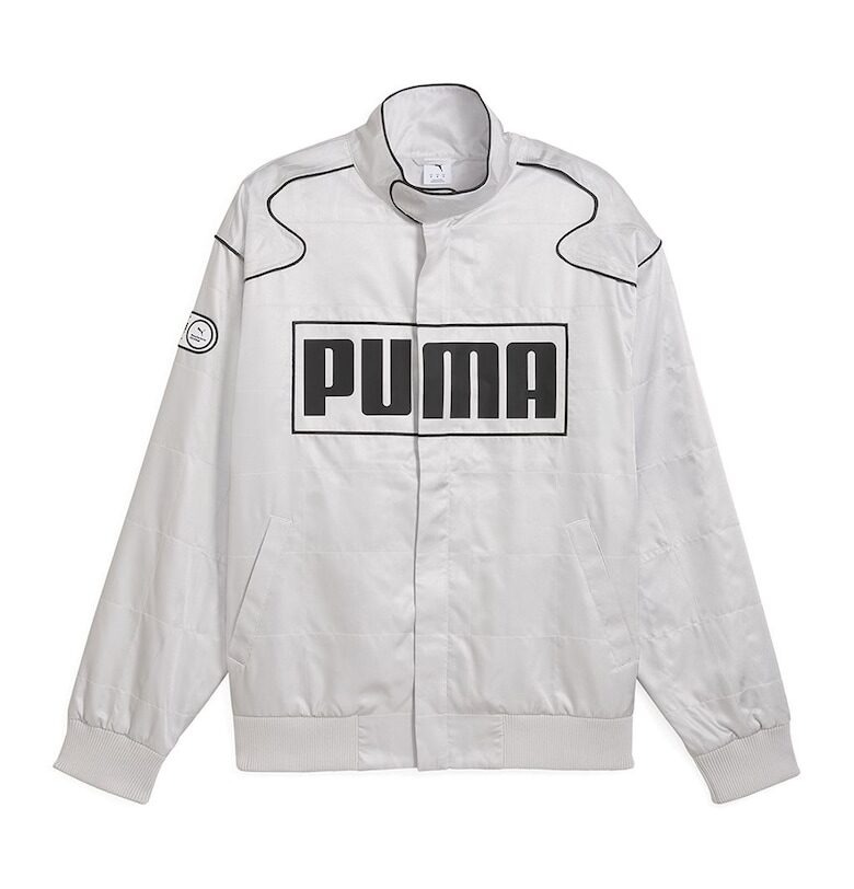 Унисекс уголемено яке с лого - Черен/Мръснобял Puma