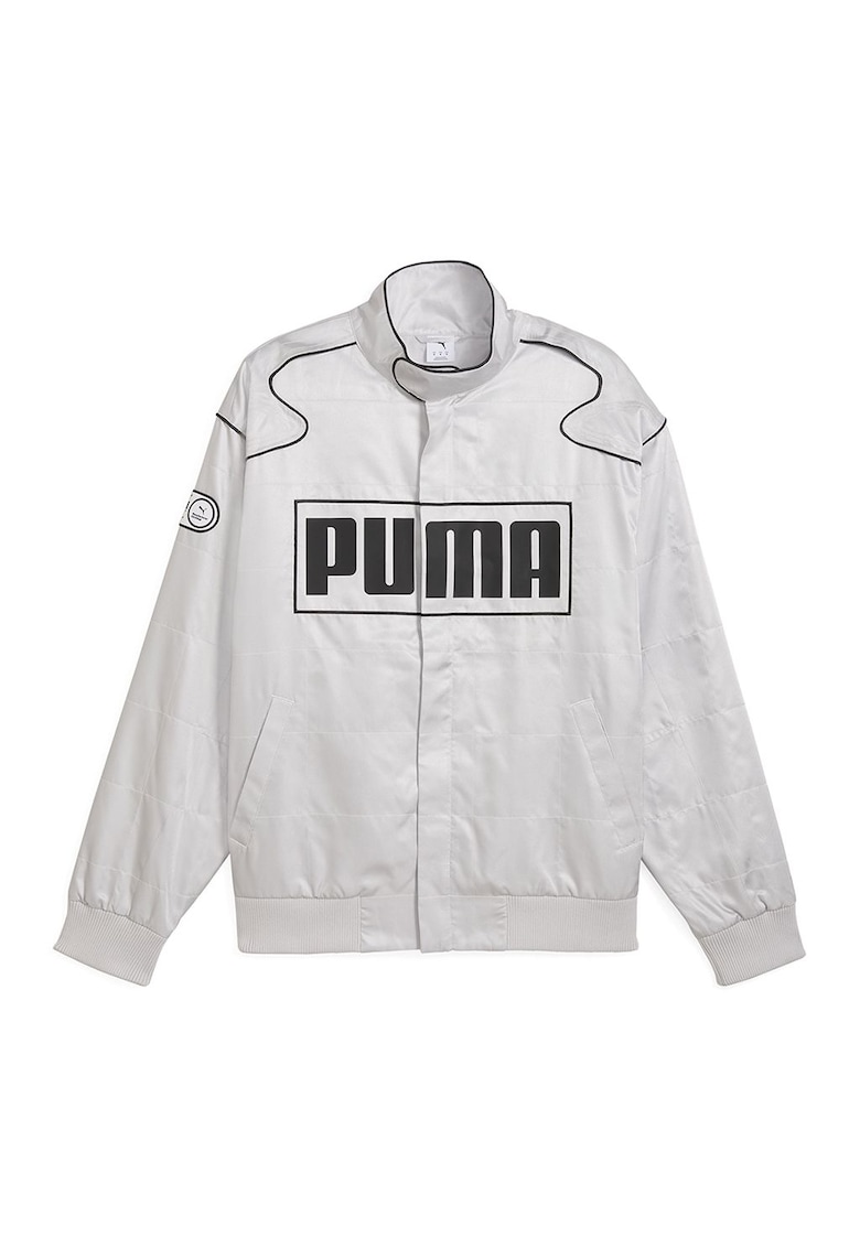 Унисекс уголемено яке с лого - Черен/Мръснобял Puma