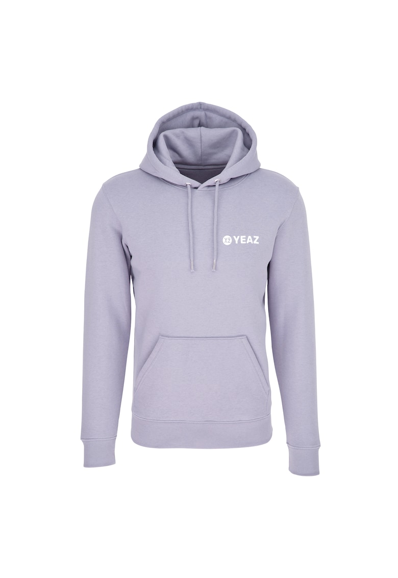 Унисекс худи Cushy от органичен памук с лого - Виолетов YEAZ
